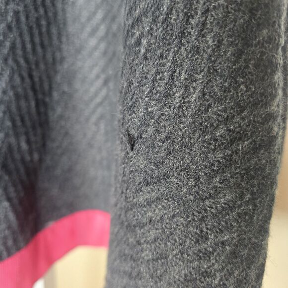 Isabel Garreton Girl's 4 Gray Pink Wool Blend Short Sleeve Knee Length Dress - Picture 8 of 14